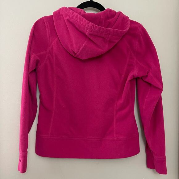The North Face Barbie Hot Pink Outdoorsy Lounge Fleece 1/4th Zip Hoodie Jacket M - Picture 9 of 10